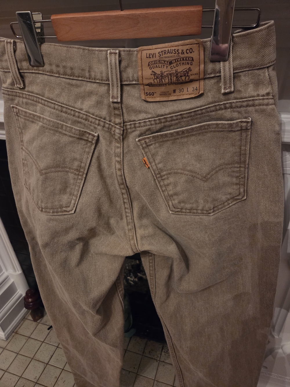 VTG Levi Strauss & Co. Orange Tab 560 jeans 30/34 Made in USA